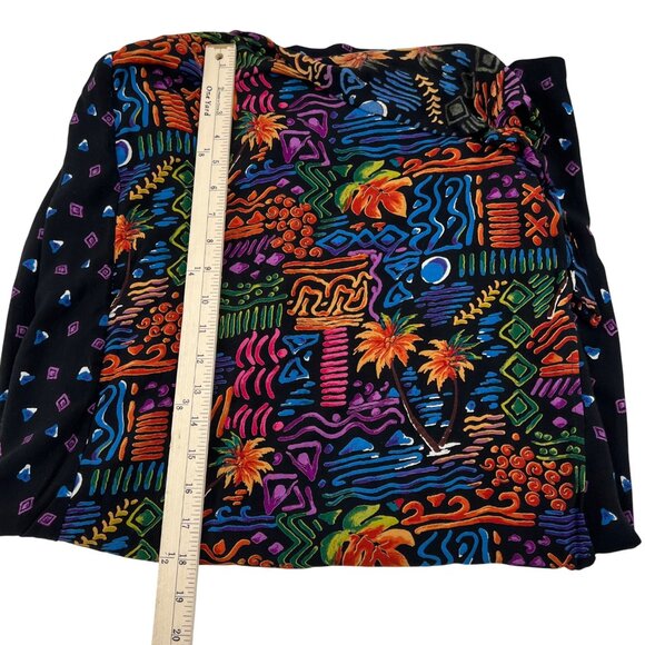 Vintage Units Tropical Print Tank & Matching Wrap Skirt Set Large 100% Rayon - Picture 13 of 13